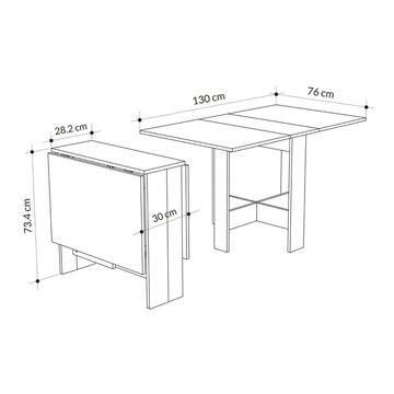 Tavolo da pranzo moderno allungabile Artemio grigio... - Marino Fa Mercato