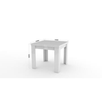 Tavolo Moderno Libro Allungabile 90/180x90 Cemento - Marino Fa Mercato