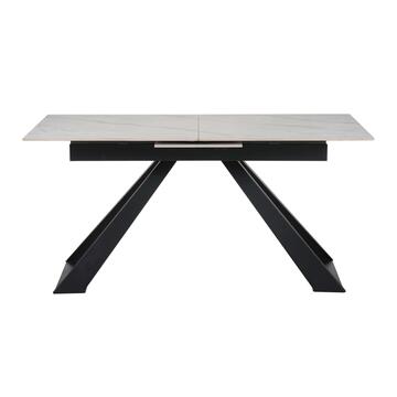 Tavolo Moderno Allungabile Bianco in Ceramica Effetto... - Marino Fa Mercato