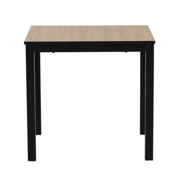 Tavolo Moderno Allungabile Rovere Stige 80/120x70 h76 cm con Gambe in Ferro Verniciato