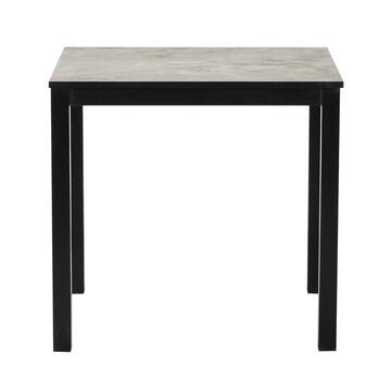 Tavolo Moderno Allungabile Grigio Stige 80/120x70 h76 cm con Gambe in Ferro Verniciato