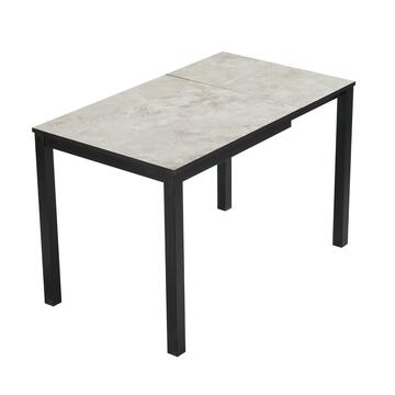 Tavolo Moderno Allungabile Grigio Stige 80/120x70 h76... - Marino Fa Mercato