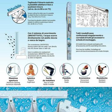 Box doccia in pvc bianco - Marino Fa Mercato