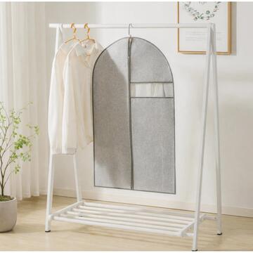 Custodia Porta Abiti Huby 60x137 cm con Zip e Finestra Trasparente