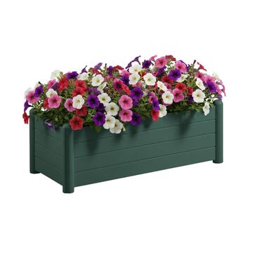 Fioriera Rettangolare Verde Italia 100x43x h35,4 cm... - Marino Fa Mercato