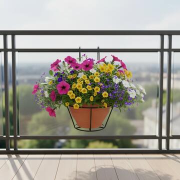 Balconiera/Porta Vaso Sospeso Esel d 20 cm in Ferro... - Marino Fa Mercato