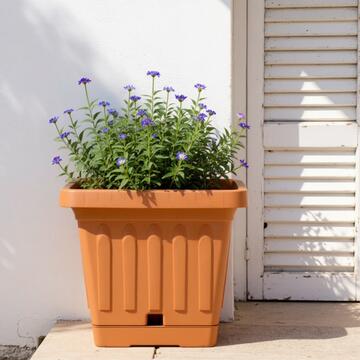 Vaso Terra 40 x 40 cm con sottovaso