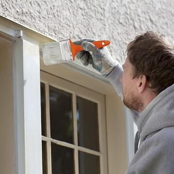 Set 3 Pennelli Piatti da Pittura - Pennelli da Parete per Imbiancatura - 3 Misure