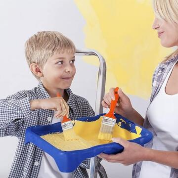 Set 3 Pennelli Piatti da Pittura - Pennelli da Parete... - Marino Fa Mercato