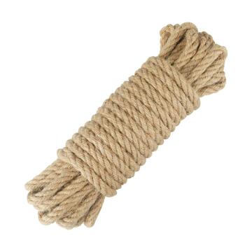 Corda di Canapa 20 mt - d 4 mm - per Artigianato, Giardinaggio, Imballaggio