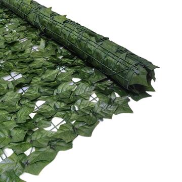 Recinzione con Foglie Edera Artificiali 300x100 cm in PE e Poliestere per Giardino e Balcone