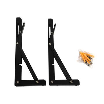 Set 2 Reggimensola Pieghevoli 25 cm Neri, Supporto...