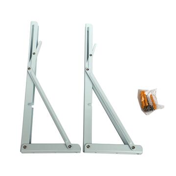Set 2 Reggimensola Pieghevoli 35 cm Bianchi, Supporto...