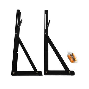 Set 2 Reggimensola Pieghevoli 35 cm Neri, Supporto...