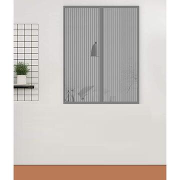 Irs Zanzariera Ecco Magnetica a Tenda Grigia 120x160 cm