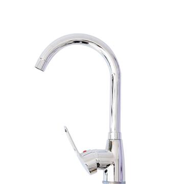 Rubinetto Lavello Cucina di Design in Metallo Cromato