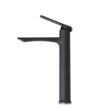 Rubinetto Lavello Cucina di Design in Metallo Nero Opaco