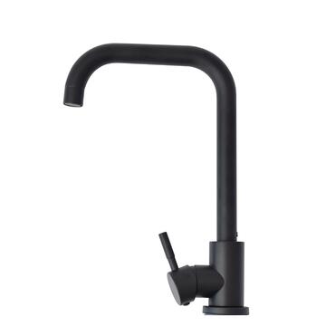 Rubinetto Lavello Cucina di Design in Metallo Nero Opaco