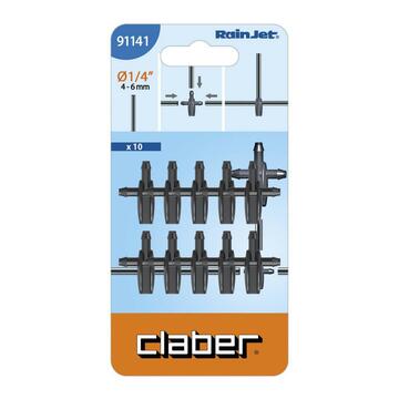 Raccordo a tre vie per tubo irrigazione 10pz - Claber - Marino Fa Mercato