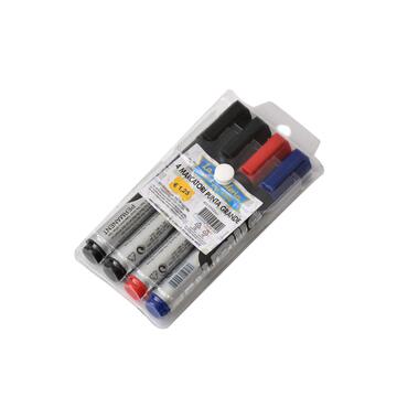 Confezione 4 Pennarelli marcatori a punta grande