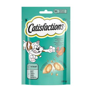 Catisfactions Snack per Gatti al Tacchino 60 gr