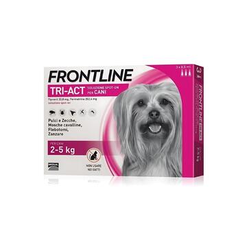 Frontline Tri-Act 3 Pipette per Cani 2-5 Kg Marino Fa Mercato