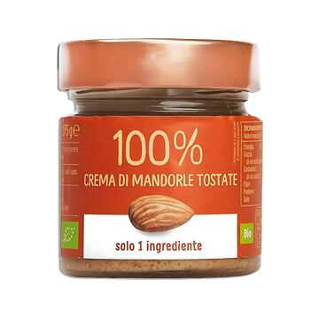 Crema 100% Mandorle Tostate BIO Vegan e Gluten Free 175 gr