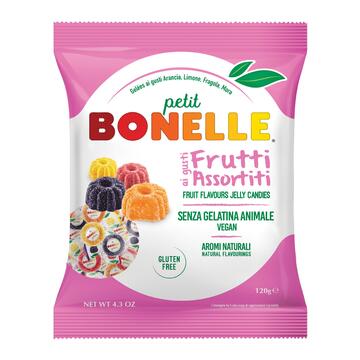 Caramelle Bonelle Petit Frutti Assortiti Vegan Gluten Free 120 gr