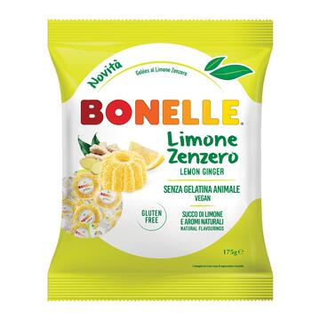 Caramelle Bonelle Limone e Zenzero Vegan Gluten Free 175 gr Marino Fa Mercato
