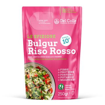 Sfiziosa di Bulgur e Riso Rosso mix di cereali e legumi pronto in 10' 250g - Del Colle