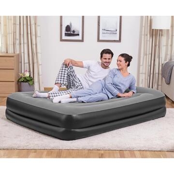 Bestway Materasso Gonfiabile Matrimoniale 203x152x46 cm con Pompa Elettrica Integrata, 67403-5