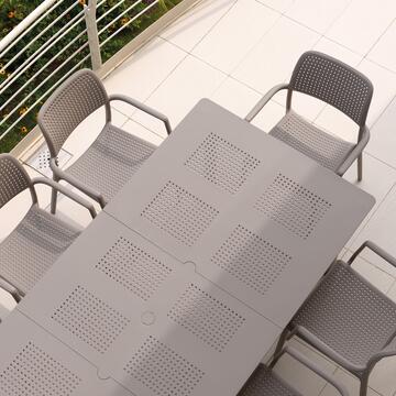 Nardi Tavolo Libeccio Allungabile 160/220x100 h 74cm Made in Italy - Tortora