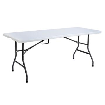 Tavolo da Catering Pieghevole Blow 180x74 h74 cm - con Struttura in Metallo - Bianco