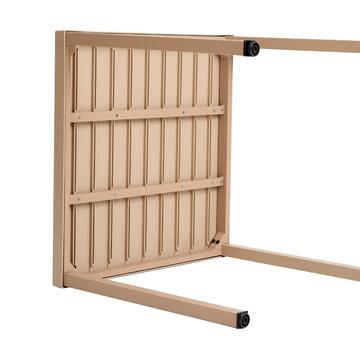 Tavolo Equis Tortora 80x80 h75 cm - in Polipropilene... - Marino Fa Mercato