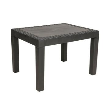 Tavolino da esterno in plastica antracite Jack 60x47 Marino Fa Mercato