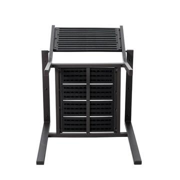 Sedia da esterno Blow Metallo/HDPE con motivo Legno... - Marino Fa Mercato