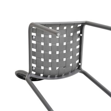 Sedia Locky in Polipropilene Piombo 45x55 h81 cm -... - Marino Fa Mercato