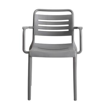 Sedia Theta in Polipropilene Piombo 57x52 h78 cm -... - Marino Fa Mercato