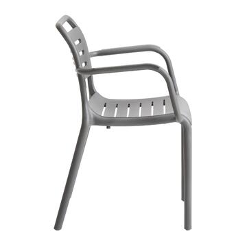 Sedia Theta in Polipropilene Piombo 57x52 h78 cm -... - Marino Fa Mercato