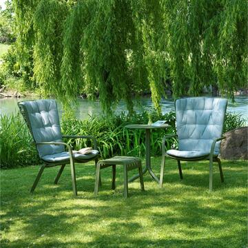 Poltrona moderna Folio alta con braccioli da esterno,... - Marino Fa Mercato