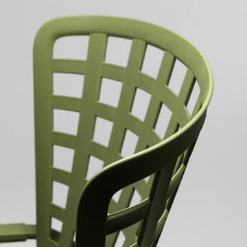 Poltrona moderna Folio alta con braccioli da esterno,... - Marino Fa Mercato