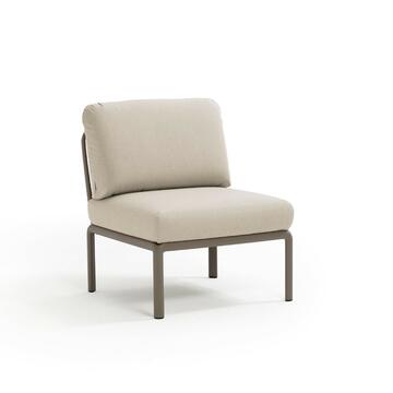 Nardi - Poltrona Komodo tortora/grigio da giardino esterno con cuscino