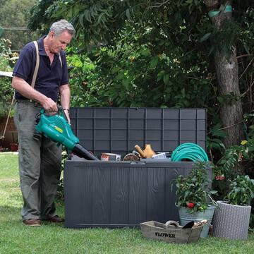 Keter - Baule Panchina per Giardino - Sherwood Grafite-... - Marino Fa Mercato