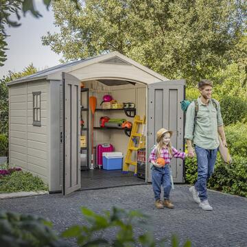 Keter Factor 8x8 Beige - Casetta da Giardino - Con... - Marino Fa Mercato