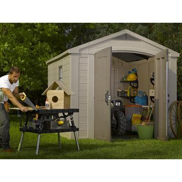 Keter Factor 8x11 Beige - Casetta da Giardino - Con... - Marino Fa Mercato