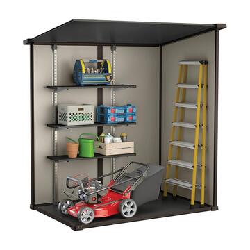 Keter Manor Pent 6x4 Beige - Casetta da Giardino - Con Finestra Frontale - 183,5x111 h200,5 cm