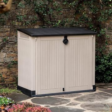 Keter - Porta attrezzi da giardino - Store It Out Midi Beige 880 132x71,5 h113,5 cm