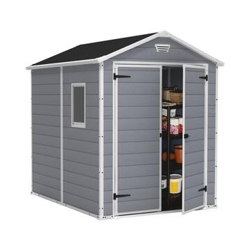 Keter Manor 6x8 Grigia - Casetta da Giardino - Con... - Marino Fa Mercato