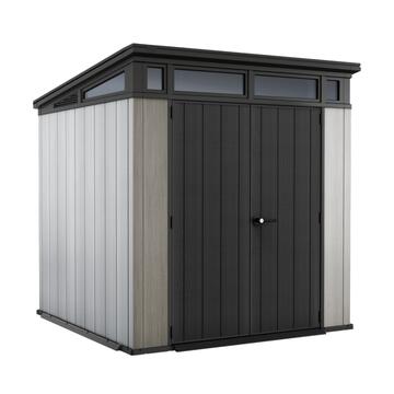 Keter Artisan 7x7 Grigia - Casetta da Giardino - Con Porta Doppia Anta - 214x218 h226 cm