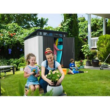Keter Artisan 7x7 Grigia - Casetta da Giardino - Con... - Marino Fa Mercato